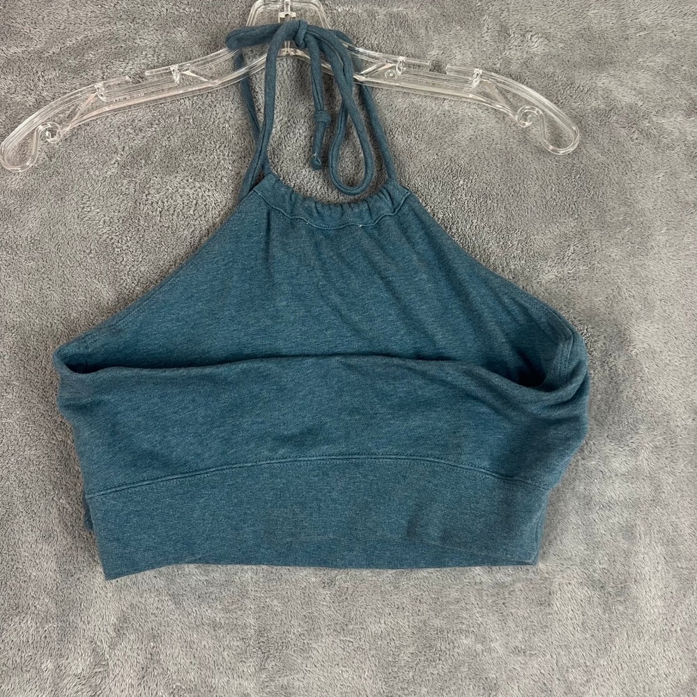 Nike Sportswear Chill French Terry Cropped Halter Top Womens M Sporty Cotton - Picture 5 of 8